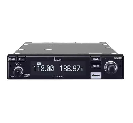 Αγορά IC-A220E Aviation Band Vehicle Walkie Talkie with 8W Output Power and 0-50km Talk Range IPX4 Water Resistant Mobile Radio σε απευθείας σύνδεση κατασκευή