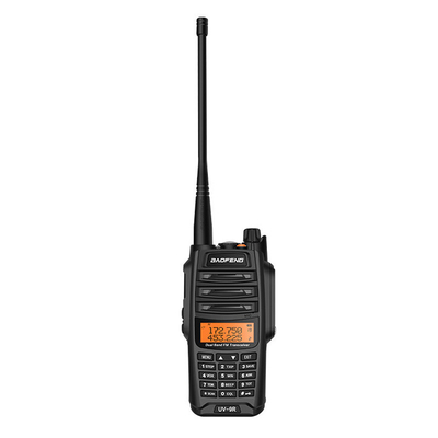 UV-9R UV διπλής ζώνης Ανερόφθαλμος και Αμυδρόφθαλμος Μαύρος εξωτερικός Walkie Talkie