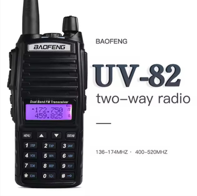 Αναλογικό Δύο Δρόμους Ραδιοφώνημα Baofeng UV-82 διπλή ζώνη επιχειρηματικό δίδυμο ραδιοφωνικό πομπό 16 κανάλι με ασύρματα ακουστικά