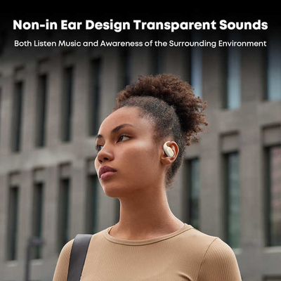 Μίνι TWS εξαρτήματα για δύο οδούς ραδιοφώνου Bluetooth v5.4 οστική αγωγή ακουστικά για βελτιωμένη εμπειρία ήχου